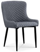 Καρέκλα Τραπεζαρίας Μεταλλική Lion Grey Ύφασμα 48x55x50-86εκ. Το προϊόν πωλείται ως σετ 2 τεμαχιων
