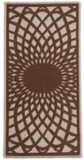 Χαλάκι Κουζίνας Kaleidoscope 70X140 Brown Melinen 70X140cm Βαμβάκι