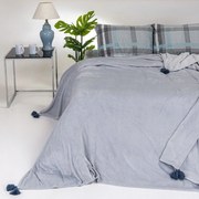 Κουβέρτα Berlin Fleece Light Grey Melinen Υπέρδιπλo 220x240cm Πολυέστερ