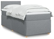 ΚΡΕΒΑΤΙ BOXSPRING ΜΕ ΣΤΡΩΜΑ ΑΝΟΙΧΤΟ ΓΚΡΙ 80X200 ΕΚ. ΥΦΑΣΜΑΤΙΝΟ 3288800