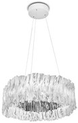 Κρεμαστό Φωτιστικό LED 52W Dimmable 3000K Accordeon Slamp-ACRSM00SLV01T30NMTEU-Λευκό-Ασημί ACRSM00SLV01T30NMTEU