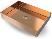 Νιπτήρας Επιτραπέζιος 55*38 cm Inox Rose Gold Brushed PVD Voss Aldo V1255-811