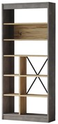 Βιβλιοθήκη &quot;VIANA&quot; σε χρώμα felt/γκρι 76x25x170