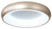 Φωτιστικό Οροφής 42021-A-Golden 60x8cm Dim Led 8200Lm 110W 3000K/4000K/6000K White-Gold Inlight