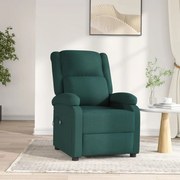vidaXL Πολυθρόνα Ανακλινόμενη Ηλεκτρική Πράσινο Υφασμάτινη