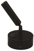 Φωτιστικό Σποτ Κινητό LED 3W 3000K Αλουμινίου ARISTON 2 Eurolamp-145-25213-Μαύρο 145-25213