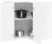 vidaXL Γωνιακό ντουλάπι τοίχου κουζίνας "Lucca" High Gloss White
