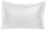Beauty Home Ζεύγος μαξιλαροθήκες πλακέ Oxford Dobby Cotton Rich Blend Art 1381 53x73+5 Λευκό