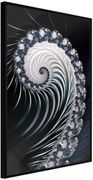 Αφίσα - Fractal Spiral (Negative) - 40x60 - Μαύρο - Χωρίς πασπαρτού