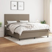 ΚΡΕΒΑΤΙ BOXSPRING ΜΕ ΣΤΡΩΜΑ TAUPE 160X200 ΕΚ. ΥΦΑΣΜΑΤΙΝΟ 3141629