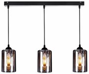 Φωτιστικό Οροφής Τρίφωτο Homelighting Smog 77-8201 White/Black