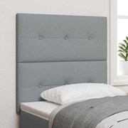 vidaXL Κεφαλάρι με κεφαλάρι Ανοιχτό γκρι 80 cm ύφασμα