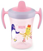 Ποτηράκι Παιδικό Evolution Trainer 10751140 Με Λαβές 230ml 6 Μηνών+ Pink Nuk 230ml Πλαστικό