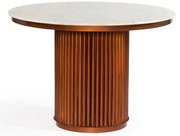 Τραπεζαρία DKD Home Decor Μέταλλο Μάρμαρο (110 x 110 x 76 cm)