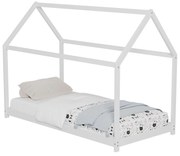 Κρεβάτι Παιδικό Pepe t.Montessori Ξύλο Πεύκο Λευκό- 140x70εκ