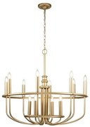 Πολυέλαιος Κρεμαστό Φωτιστικό 12xE14 Capitol Hill Elstead Lighting-KL-CAPITOL-HILL12-PNBR-Ορείχαλκος KL-CAPITOL-HILL12-PNBR