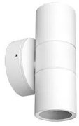 Απλίκα Φωτιστικό Τοίχου 2xGU10 Αλουμινίου Up&Down IP65 ΦOS_ME-17-00676-1-Λευκό 17-00676-1