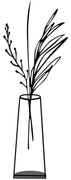 Διακοσμητικό Επιτραπέζιο Flowerpot 565TNL1164 19x50cm Black Aberto Design Metal