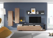 Σύνθεση σαλονιού Bron-Φυσικό - Ανθρακί