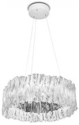 Κρεμαστό Φωτιστικό LED 52W Dimmable 2700K Accordeon Slamp-ACRSM00SLV01T27NMTEU-Λευκό-Ασημί ACRSM00SLV01T27NMTEU