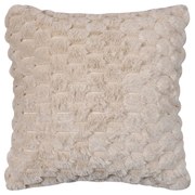 Γούνινη Διακοσμητική Μαξιλαροθήκη (65x65) Silk Fashion Mink Ivory