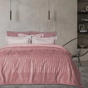 Κουβέρτα 1352 Velour Pink Das Home Υπέρδιπλo 220x240cm Acrylic