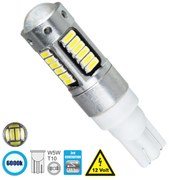 GloboStar® 81108 Λάμπα Αυτοκίνητου T10 W5W 3rd Generation Can-Bus Series LED 30 SMD 4014 6W 900lm 360° DC 12V IP20 Ψυχρό Λευκό 6000K