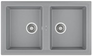 Teka Stone 90 C-TG 2C Metallic Grey Ένθετος Γρανιτένιος Νεροχύτης 90cm