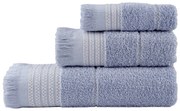 Πετσέτες Μπάνιου (Σετ 3τμχ) Nima Plush 480gsm Γαλάζιο