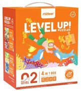 Mideer παζλ 4 σε 1 - Level Up 2 &quot;Living Scenes&quot; 9,12,16 - 20τμχ  τμχ.