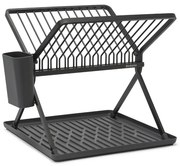 Πτυσσόμενο στεγνωτήριο πιάτων Brabantia SinkSide 1004153, Σχάρα για μαχαιροπίρουνα, Ανθεκτικό στη διάβρωση, Σκούρο γκρι