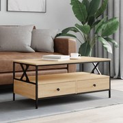 vidaXL Τραπεζάκι Σαλονιού Sonoma Δρυς 100 x 51 x 45 εκ. Επεξεργ. Ξύλο
