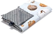 Κουβέρτα Minky Αγκαλιάς (80x100) La Millou Fly Me To The Moon Sky Grey