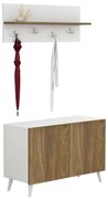 Έπιπλο Εισόδου Delphine HM8876.11 80x31,3x41,5cm Natural-White Μελαμίνη