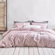 Κουβερλί Carlin (Σετ 2τμχ) Pink Ρυθμός Ημίδιπλο 160x240cm 100% Cotton