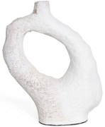 Διακοσμητικό Βάζο Damon 0750001 25,5x9x31cm White Soulworks Clay