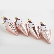 Χριστουγεννιάτικα Στολίδια (Σετ 4τμχ) Eurolamp 600-42748