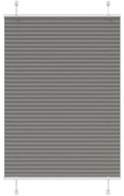vidaXL Πλισέ περσίδα Ανθρακί 95x150 cm Πλάτος υφάσματος 94,4 cm