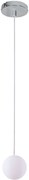 SE1110-1-OP ALESSIA  Φ10 WHITE OPAL GLASS PENDANT METAL CHROME BODY HOMELIGHTING 77-8901