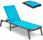 VEVOR Chaise Lounge Chair Outdoor Patio Lounge Chair with Adjustable 5-Position