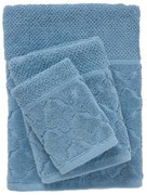 Σετ Πετσέτες 3τμχ Polycotton Best 0789 Μπλε Das Home
