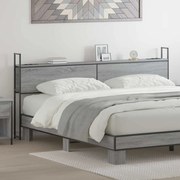 vidaXL Κεφαλάρι Αποθήκης Γκρι sonoma 180 cm Επεξεργασμένο ξύλο