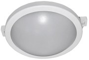 Adeleq Led Χελώνα Pc Στρογγυλή Φ213mm 15W 4000K Ip64 Λευκή 21-2001510