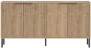 Μπουφές Lurea 327ODS1349 150x36x75cm Oak Μοριοσανίδα, Μελαμίνη