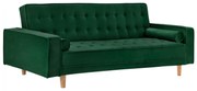 Καναπές - Κρεβάτι Salvador Βελούδο Κυπαρισσί 223x90x80Y εκ. 223x90x80 εκ.