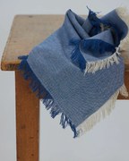 Μονόχρωμη Πετσέτα Φαγητού με Κρόσσι Estoril 53x53cm Μπλε Σκούρο