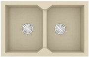 Sanitec Granite 818 Ocra Γρανιτένιος Νεροχύτης 86 2B 90cm