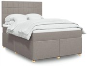 ΚΡΕΒΑΤΙ BOXSPRING ΜΕ ΣΤΡΩΜΑ TAUPE 140X200 ΕΚ. ΥΦΑΣΜΑΤΙΝΟ 3291307