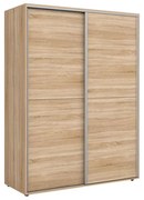 Συρόμενη Ντουλάπα Δίφυλλη Roli 150x200x61cm Oak Sonoma - GRA315