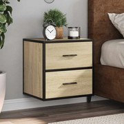 Επίτοιχα κομοδίνα 2 τεμάχια Sonoma Oak 40x31x39,5 cm 848727